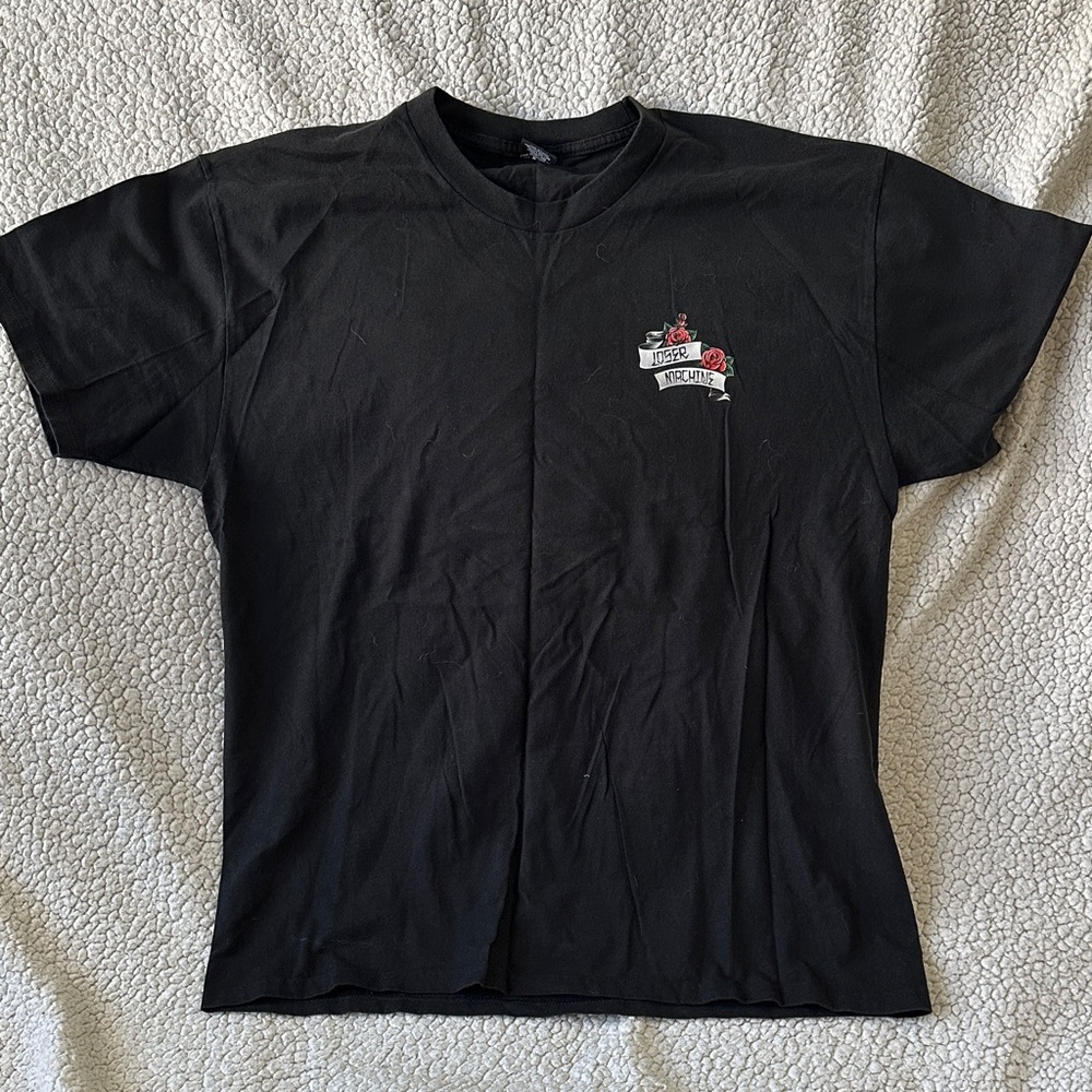 Black Men's T-Shirt with Graphic Design